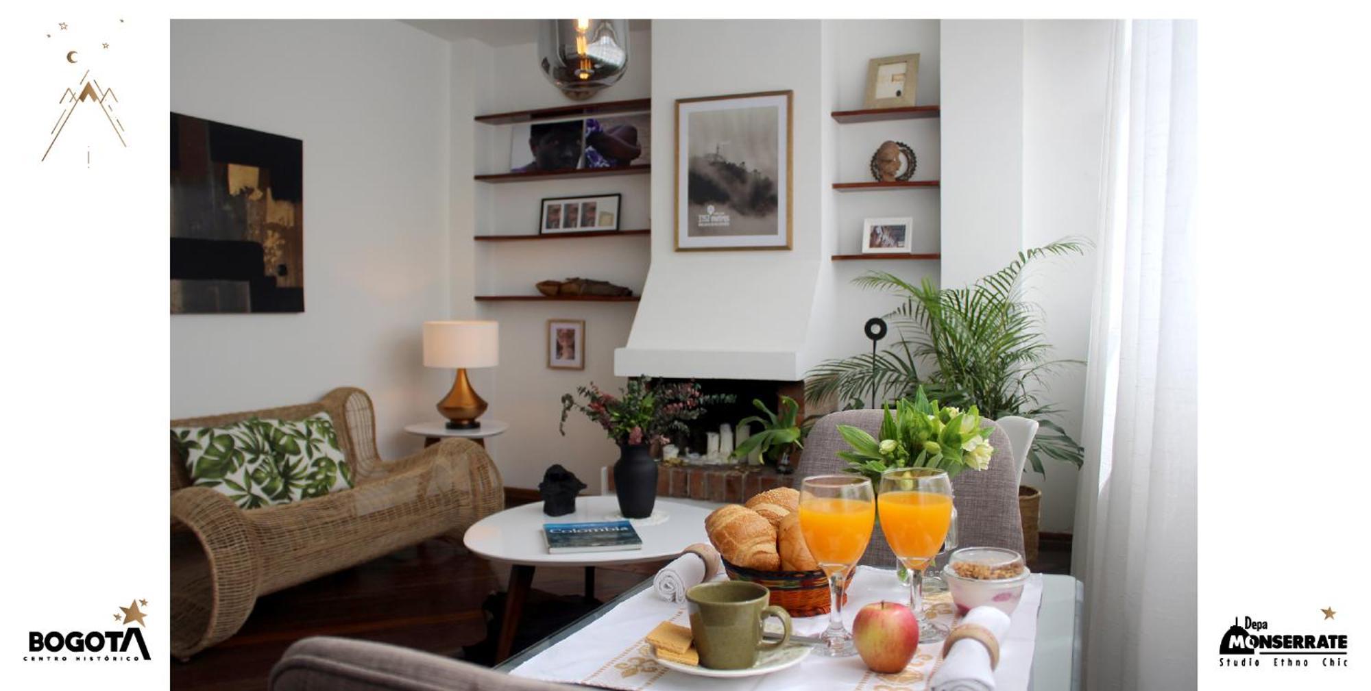 Depa Monserrate - Charming Historic Nest With Breathtaking Mountain Views - Apartaestudio Bogotá Exterior foto